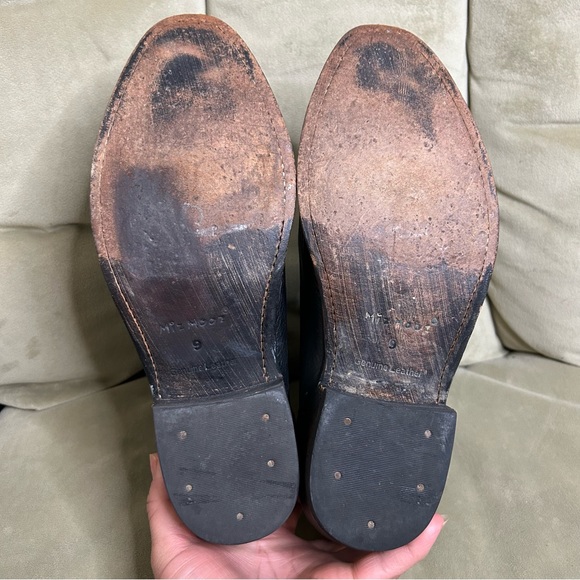 Miz Mooz | Chavita Metal Studded Black Leather Western Ankle Booties, Size 9 - Picture 6 of 9